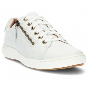 CLARKS NALLE KANTEN SNEAKERS  WHITE