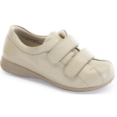 SCHOENEN CALZAMEDI VELCRO UNISEX PIE DIABETICO  BEIGE