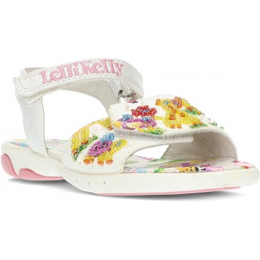 SANDAAL LELLY KELLY LK55521 GIRAF EN OLIFANT  WHITE