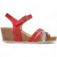 SANDAAL FLUCHOS PALMA D8551 TEXAS  ROJO