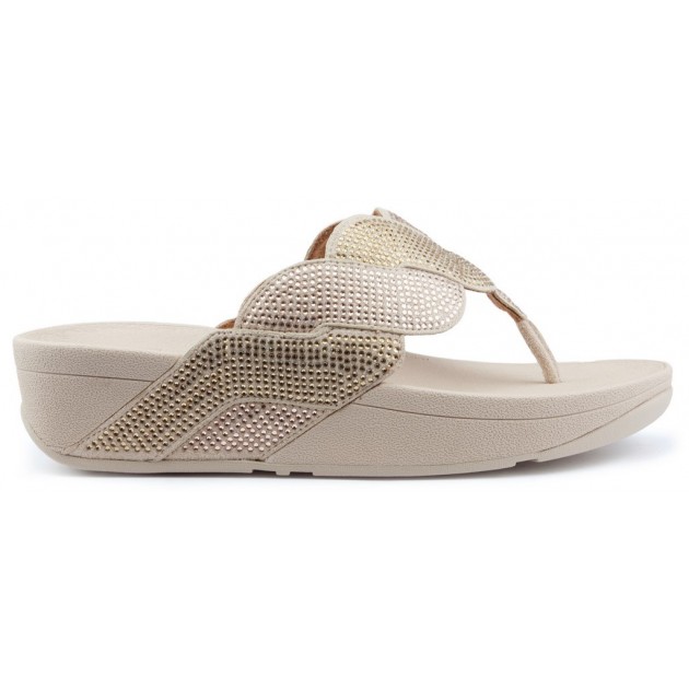 FITFLOP PAISLEY ROPE TOE THONGS Sandalen PLATINO FITFLOP PAISLEY ROPE TOE THONGS Sandalen PLATINO