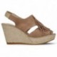 BRUINE ESPADRILLEN APHRODIETRANDEN  BEIGE