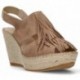 BRUINE ESPADRILLEN APHRODIETRANDEN  BEIGE