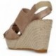 BRUINE ESPADRILLEN APHRODIETRANDEN  BEIGE