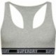 TOP SUPERDRY W3110357A MULTILOGO CROP  GREY