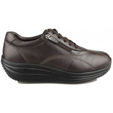 JOYA TOKYO ZAPATO MUJER CORDONES CREMALLERA  MARRON