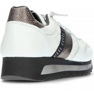 CETTI GEVOERDE SNEAKERS C-847  BLANCO