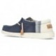 DUDE WALLY LINNEN SCHOENEN  NAVY