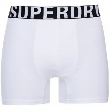 SUPERDRY BOXER M3110340A LOGO DUBBEL PACK  BLACK_WHITE