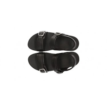 FITFLOP LULU VERSTELBARE SANDALEN MET RUGBANDEN  BLACK