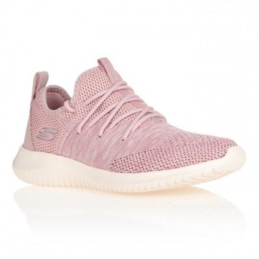SKECHERS ULTRA FLEX WINDSONG SNEAKERS  ROSA