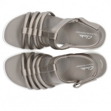 CLARKS DRIFT EASE SANDALEN  METALLIC