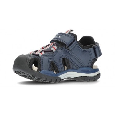 GEOX J BOREALIS J250RB SANDAL  NAVY_RED