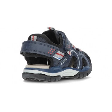 GEOX J BOREALIS J250RB SANDAL  NAVY_RED