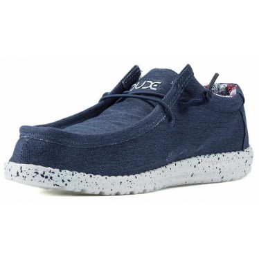 ZAPATOS DUDE WALLY STRETCH M  BLUE