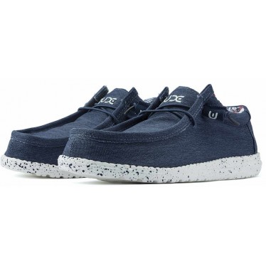 ZAPATOS DUDE WALLY STRETCH M  BLUE