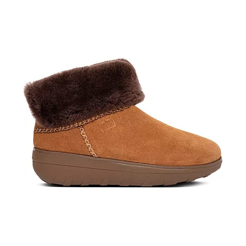 FITFLOP MUKLUK SHORTY Y88 ENKELLAARSJES  NUT