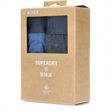 SUPERDRY BOXER M3110339 DUBBELE PACK  NAVY
