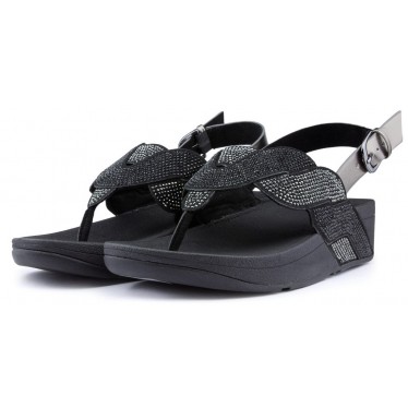 FITFLOP PAISLEY ROPE BACK STRAP Sandalen  BLACK