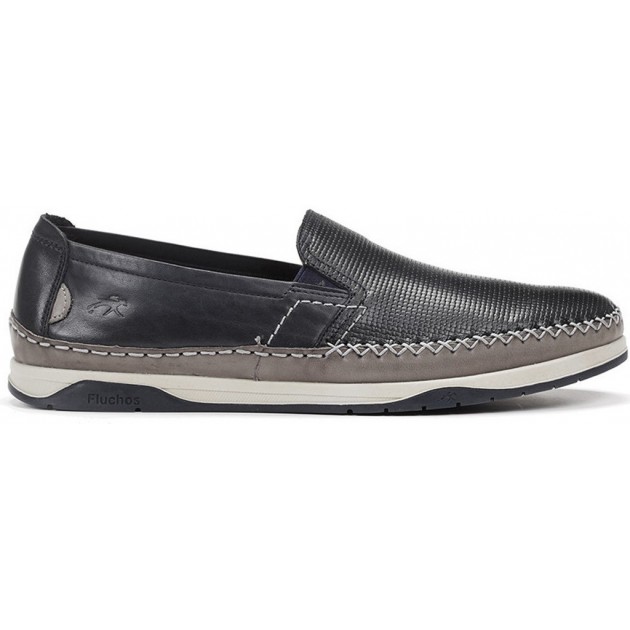 FLUCHOS F0814 HAVANA KENDAL MOCASIN MAN  MARINO_GRIS