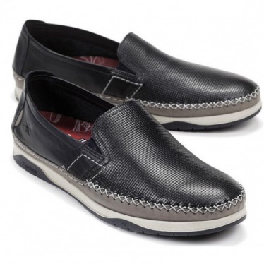 FLUCHOS F0814 HAVANA KENDAL MOCASIN MAN  MARINO_GRIS