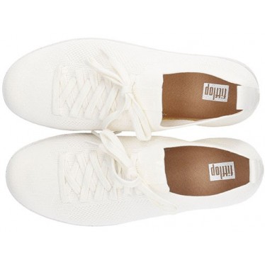 FITFLOP RALLY MULTI-GEBREIDE SNEAKERS  CREAM