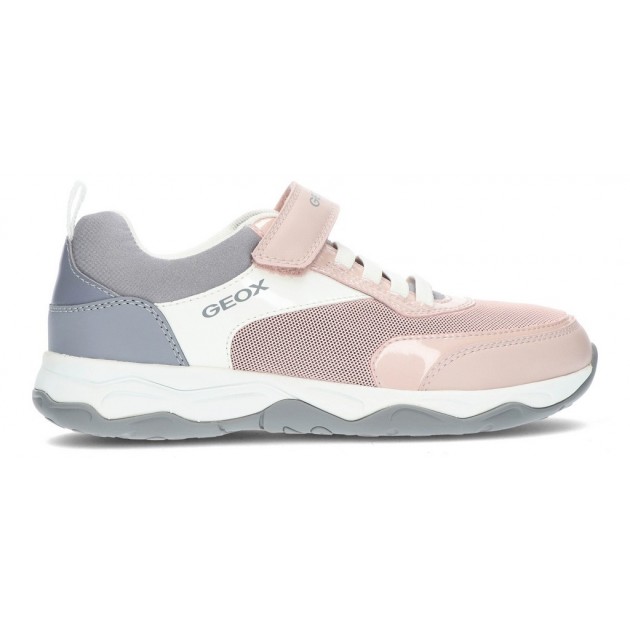 GEOX J CALCO SNEAKERS  PINK