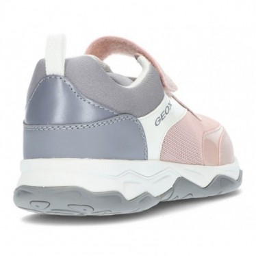 GEOX J CALCO SNEAKERS  PINK