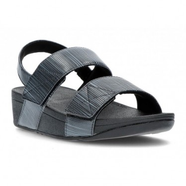 FITFLOP MINA GEWEVEN GLITZ SANDALEN  BLACK