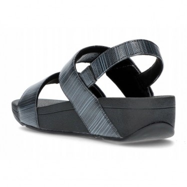 FITFLOP MINA GEWEVEN GLITZ SANDALEN  BLACK