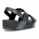 FITFLOP MINA GEWEVEN GLITZ SANDALEN  BLACK