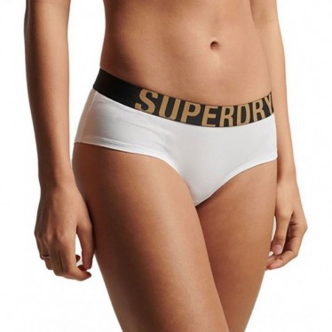 SUPERDRY SLIPJE W3110355A HIPSTER BRIEF WHITE