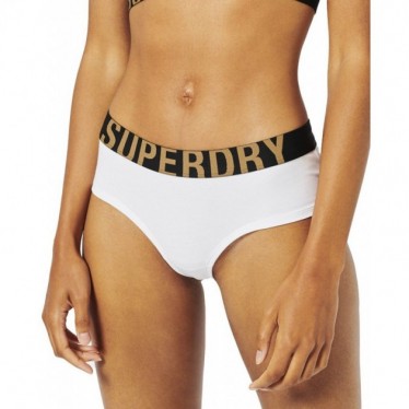 SUPERDRY SLIPJE W3110355A HIPSTER BRIEF  WHITE