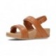 FITFLOP LULU VERSTELBARE SANDALEN MET RUGBANDEN  TAN