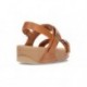 FITFLOP LULU VERSTELBARE SANDALEN MET RUGBANDEN  TAN