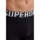 SUPERDRY BOXER M3110340A LOGO DUBBEL PACK  BLACK