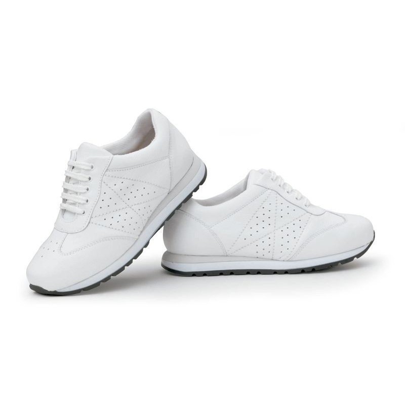 SCHOENEN CALZAMEDI SPORT WITTE COMFORTABELE EN BREDE VROUWEN  BLANCO