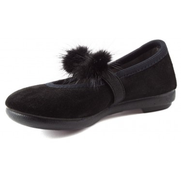 VULLADI BALLERINA'S KUNNEN SUDE POMPOMS SPLITTEN 1405  NEGRO