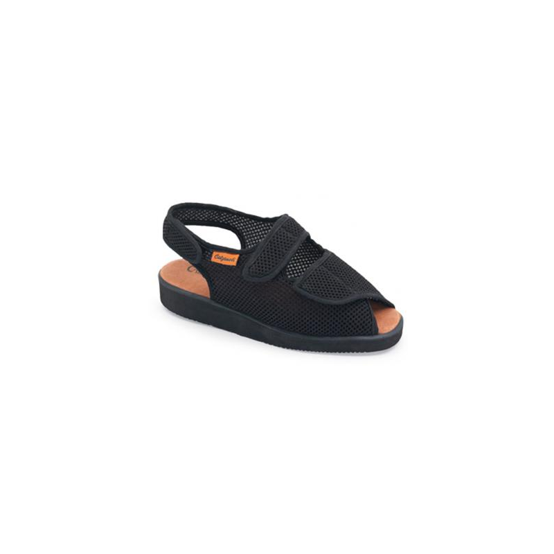 CALZAMEDI DOMESTICO ZAPATILLA DE TELA COMODA UNISEX  NEGRO
