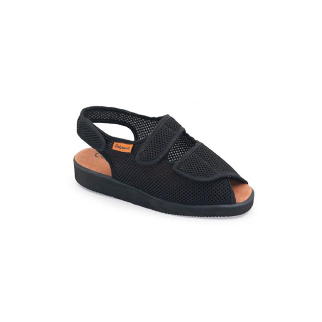 CALZAMEDI DOMESTICO ZAPATILLA DE TELA COMODA UNISEX  NEGRO