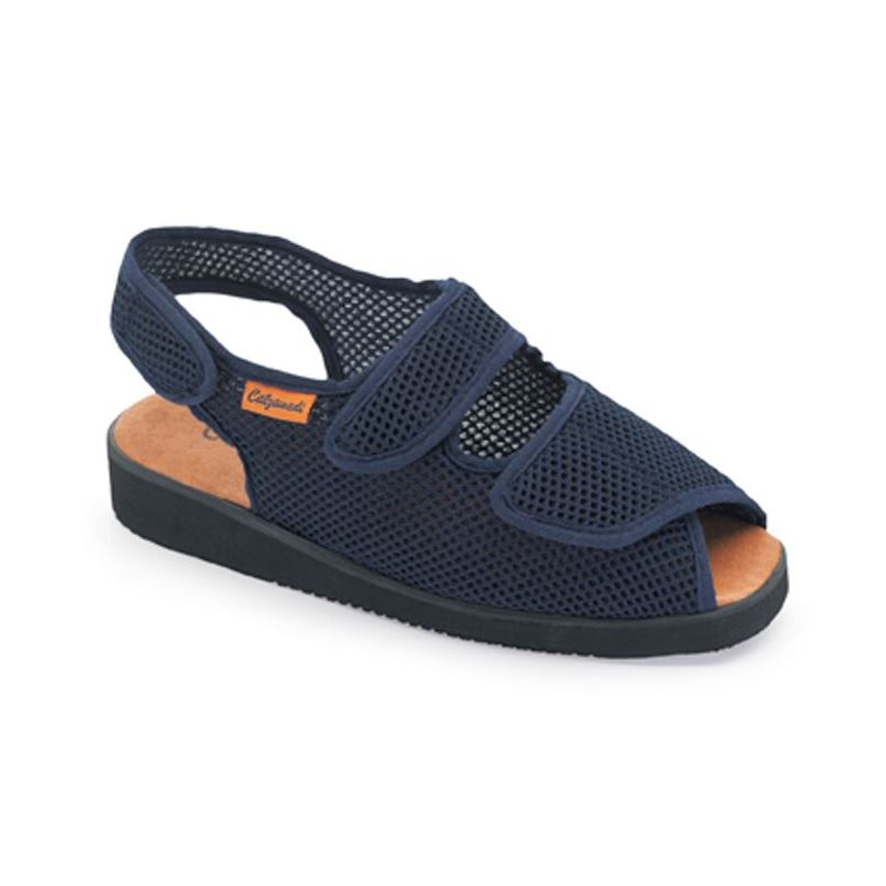 CALZAMEDI DOMESTICO ZAPATILLA DE TELA COMODA UNISEX  AZUL