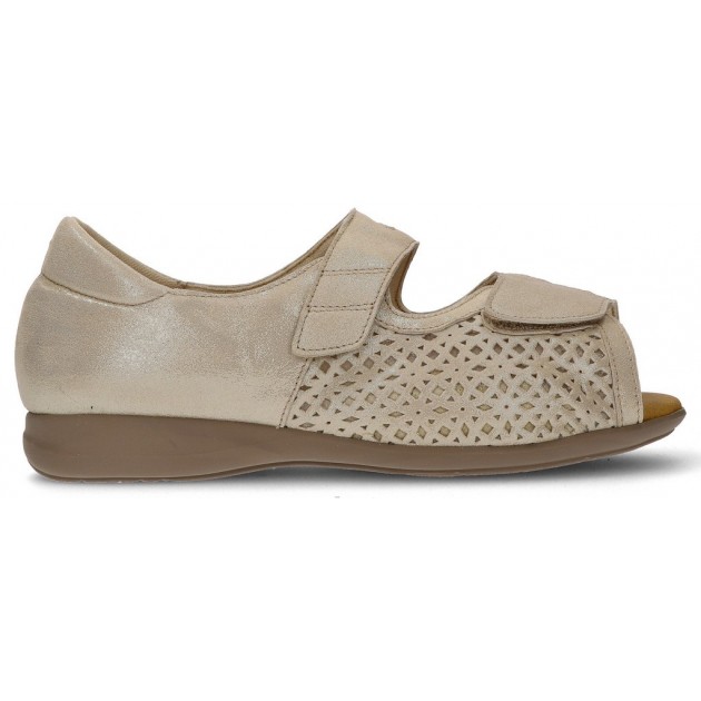 CALZAMEDI SNIJDEND ORTHOPEDISCH SANDAAL  BEIGE