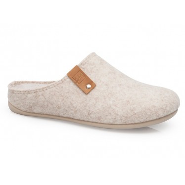 CALZAMEDI HOUSE SLIPPERS UNISEX 6579  BEIGE
