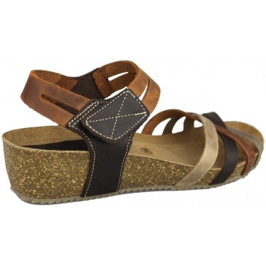 TUSSENTIJDS SANDALEN GELUKKIGE KLEUREN  MARRON