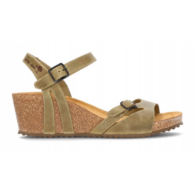 INTERBIOS W Sandaal comfortabele anatomische vrouw KAKI INTERBIOS W Sandaal comfortabele anatomische vrouw KAKI