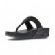 LULU KRISTALLEN VERSIERDE FITFLOP SANDALEN  BLACK