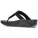 LULU KRISTALLEN VERSIERDE FITFLOP SANDALEN  BLACK