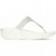 LULU KRISTALLEN VERSIERDE FITFLOP SANDALEN  CREAM