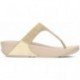 LULU KRISTALLEN VERSIERDE FITFLOP SANDALEN  PLATINO