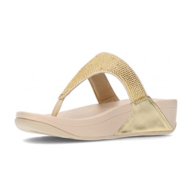 LULU KRISTALLEN VERSIERDE FITFLOP SANDALEN  PLATINO